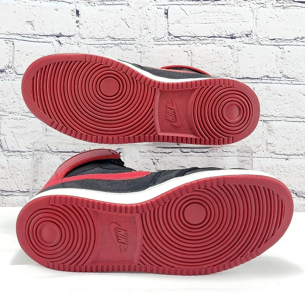 JORDON 1 HIGH RETRO KO BRED – 2015, Sneakers, Black/Red, Canvas/Leather Size 10
